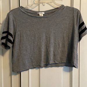Bozzolo Grey Crop Top